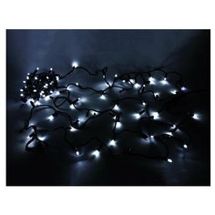 Гирлянда Rich LED Нить RL-S10CF-220V-CB/W, 1000 см, 100 ламп, холодный белый/черный провод