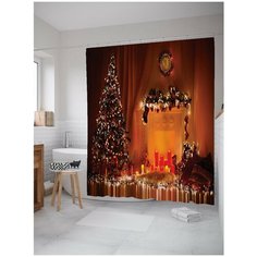 Штора для ванной JoyArty Рождественская елка 180х200 (sc-20297)