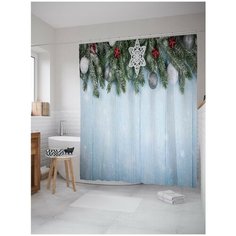 Штора для ванной JoyArty Праздничный холод 180х200 (sc-21502)