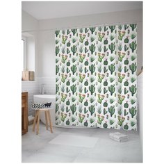 Штора для ванной JoyArty Кактусный рай 180х200 (sc-122817)