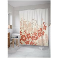 Штора для ванной JoyArty Цветочный порядок 180х200 (sc-14989)