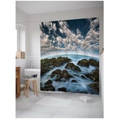 Штора для ванной JoyArty Облачные камни 180х200 (sc-2382)
