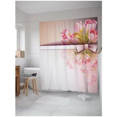 Штора для ванной JoyArty Цветочное приветствие 180х200 (sc-3858)