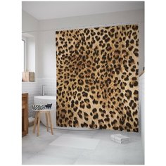 Штора для ванной JoyArty Леопардовое окружение 180х200 (sc-3750)