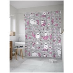 Штора для ванной JoyArty Котик единорог 180х200 (sc-41258V1)