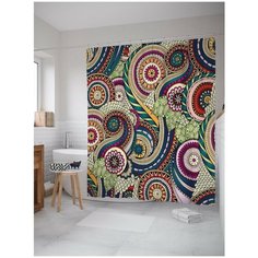 Штора для ванной JoyArty Безумные завитки 180х200 (sc-16919)