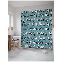 Штора для ванной JoyArty Панды 180х200 (sc-52553)