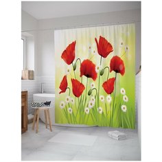 Штора для ванной JoyArty Полевые цветы 180х200 (sc-16558)