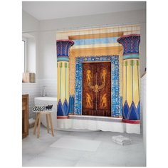 Штора для ванной JoyArty Усыпальница Тутанхамона 180х200 (sc-15238)