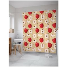 Штора для ванной JoyArty Яблочное настроение 180х200 (sc-52730)