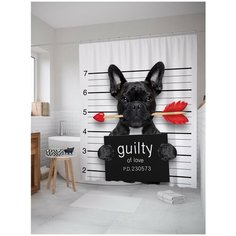 Штора для ванной JoyArty Влюбленный пес 180х200 (sc-91986)