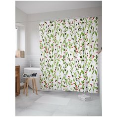 Штора для ванной JoyArty Ягодные кусты 180х200 (sc-30850)
