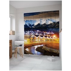 Штора для ванной JoyArty Праздничный город 180х200 (sc-11114471)