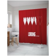 Штора для ванной JoyArty Загрузка сердец 180х200 (sc-53911)