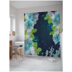 Штора для ванной JoyArty Цветчный этюд 180х200 (sc-33443)