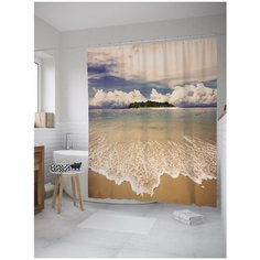 Штора для ванной JoyArty Дымный остров 180х200 (sc-8002)