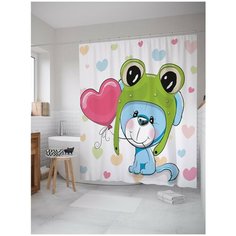 Штора для ванной JoyArty Лягушачий костюм 180х200 (sc-13703)