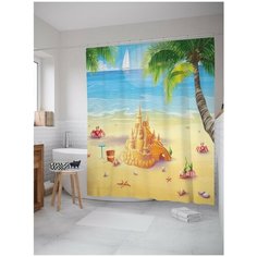 Штора для ванной JoyArty Песчаный замок 180х200 (sc-2865)