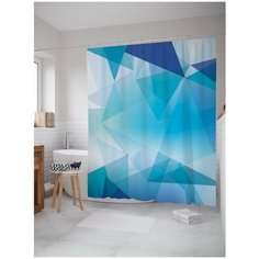 Штора для ванной JoyArty Кубический холод 180х200 (sc-22212)