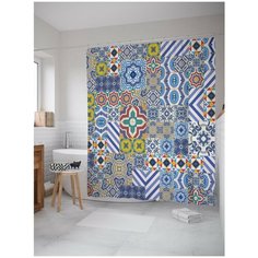 Штора для ванной JoyArty Цветочная загадка 180х200 (sc-17013)