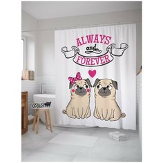 Штора для ванной JoyArty Вместе и навсегда 180х200 (sc-91976)