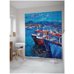 Штора для ванной JoyArty Корабельное разнообразие 180х200 (sc-15139)