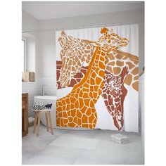Штора для ванной JoyArty Образы жирафов 180х200 (sc-24094)