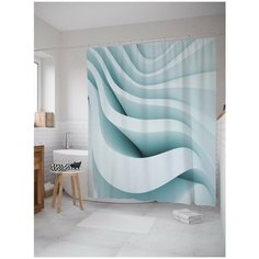 Штора для ванной JoyArty Волнистые формы 180х200 (sc-22249)