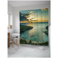 Штора для ванной JoyArty Дикий пляж 180х200 (sc-12295)