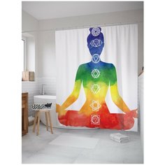Штора для ванной JoyArty Семь чакр 180х200 (sc-37564)
