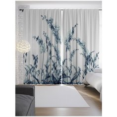 Портьеры JoyArty Цветочные стражи на ленте 265 см (p-14471)