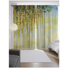 Портьеры JoyArty Весна красит на ленте 265 см (p-9133)