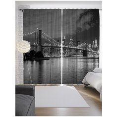 Портьеры JoyArty Мост к развлечениям на ленте 265 см (p-8831)