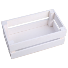 Кашпо Дарим красиво Двушка Лайт 24.5х13.5х9 белый