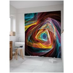 Штора для ванной JoyArty Лестничный механизм 180х200 (sc-21578)