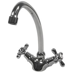 Смеситель для кухни (мойки) VARION ARMATUREN Ретро 1246 22 1 двухрычажный сере6ристый