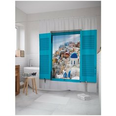 Штора для ванной JoyArty Городское окно 180х200 (sc-13659)