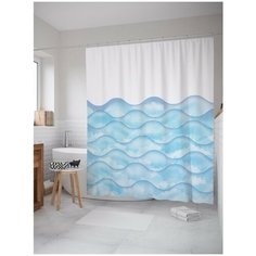 Штора для ванной JoyArty Сбалансированные волны 180х200 (sc-17147)