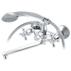 Смеситель с душевой лейкой VARION ARMATUREN Ретро 7015 22 1 сере6ристый