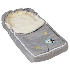Конверт-мешок Polini Kids Disney baby Микки Маус 80 см белый-серый