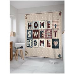 Штора для ванной JoyArty Дом, милый дом 180х200 (sc-54682)