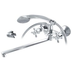 Смеситель с душевой лейкой VARION ARMATUREN Ретро 7014 22 2 сере6ристый