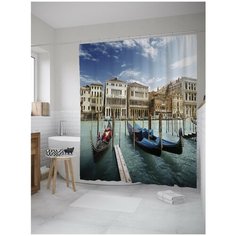 Штора для ванной JoyArty Уличный причал 180х200 (sc-8960)