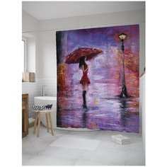 Штора для ванной JoyArty Красотка под дождем 180х200 (sc-9265)