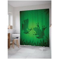 Штора для ванной JoyArty Лягушачьи тени 180х200 (sc-15258)