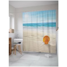 Штора для ванной JoyArty Песчаная ракушка 180х200 (sc-3007)