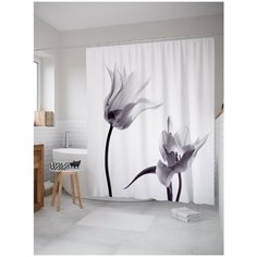Штора для ванной JoyArty Цветочное очертание 180х200 (sc-18102)