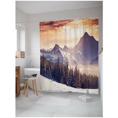 Штора для ванной JoyArty Зимние склоны 180х200 (sc-13679)