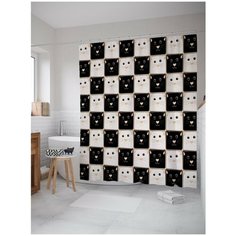 Штора для ванной JoyArty Котики 180х200 (sc-56009)