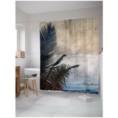 Штора для ванной JoyArty Туманные тропики 180х200 (sc-14987)